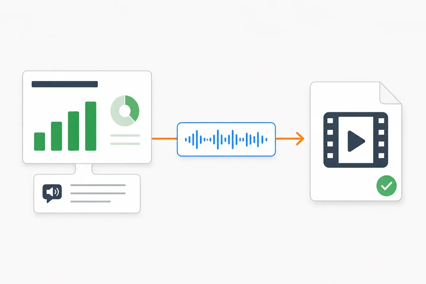 PowerPoint speaker notes becoming narration in a completed MP4