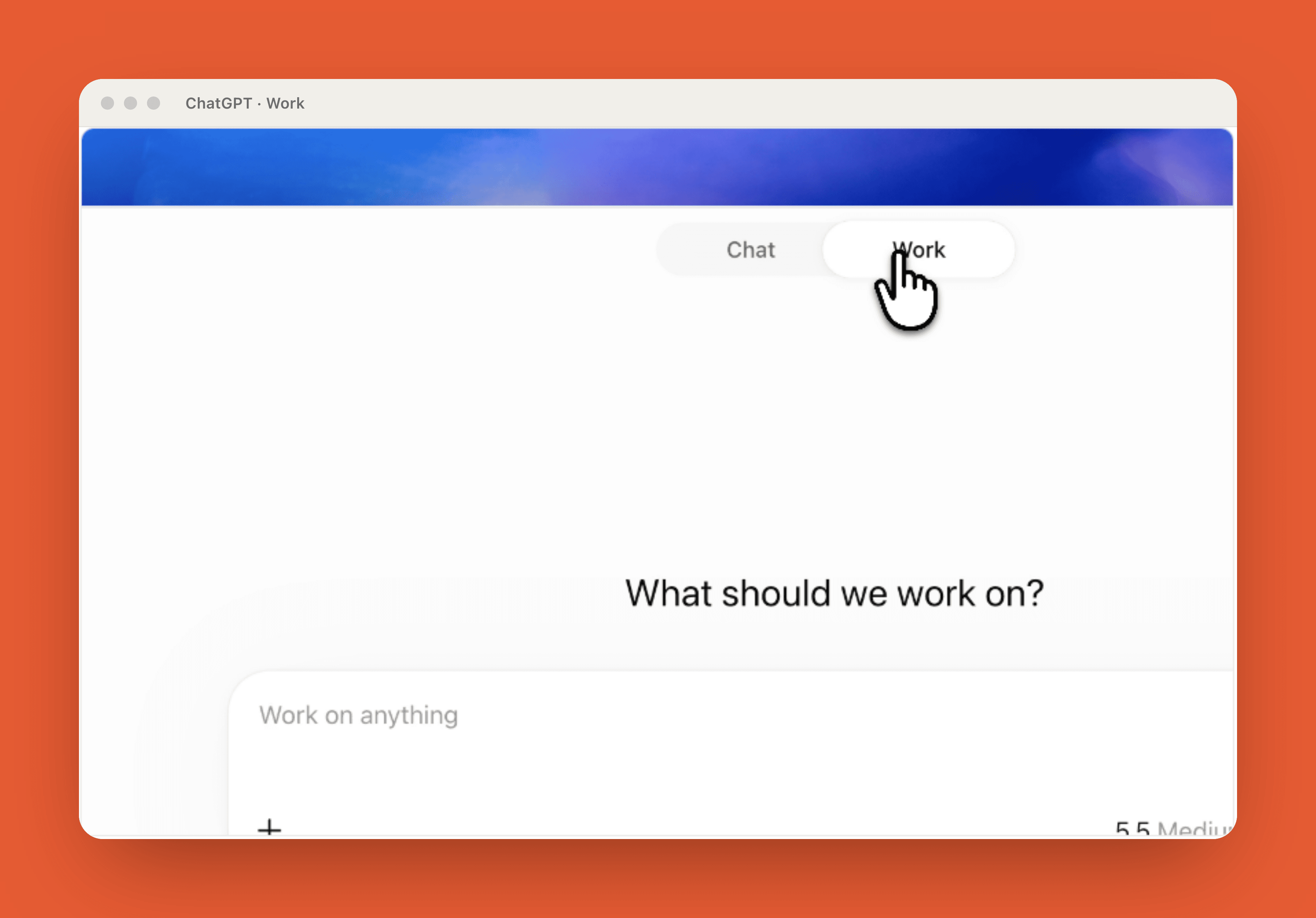 Work vs Chat: giving a prompt an outcome, sources, constraints, and stop point
