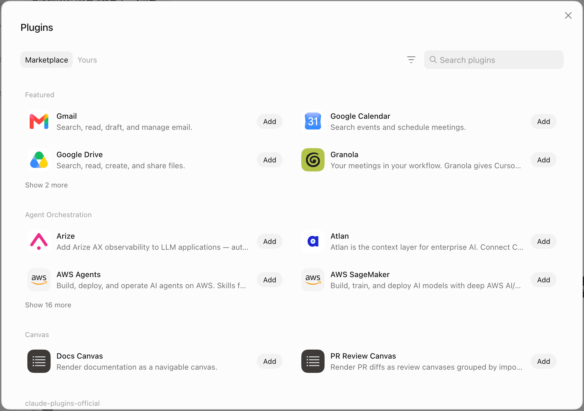 Grok Bot plugin marketplace: Gmail, Calendar, Drive, and other connectors added from the app