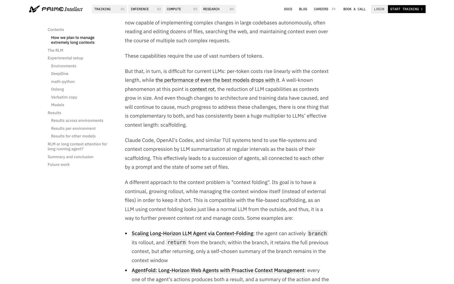 Prime Intellect's own write-up of the Recursive Language Model, the abstraction Prime Agent is built on (primeintellect.ai, August 10, 2026)